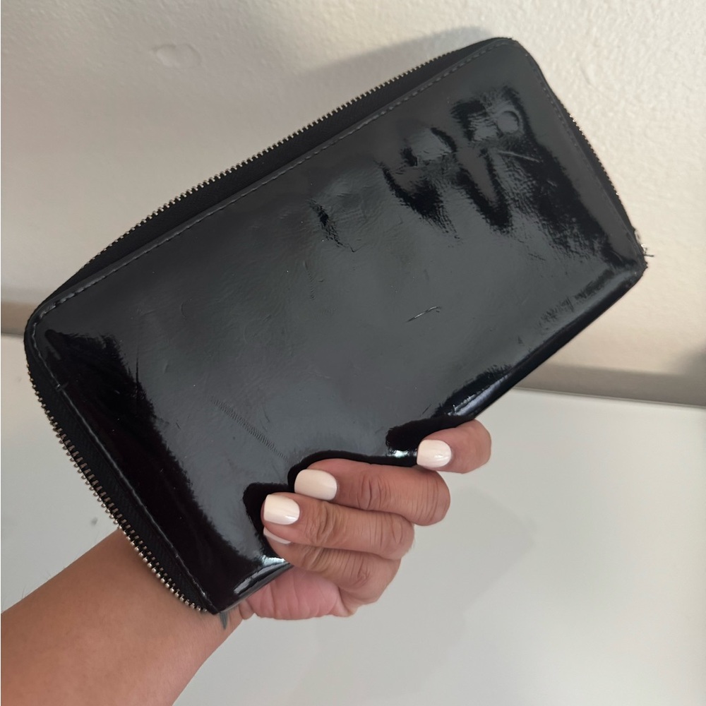 Black Patent evening clutch